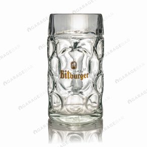 Bitburger 1L Beer Stein Tankard Glass