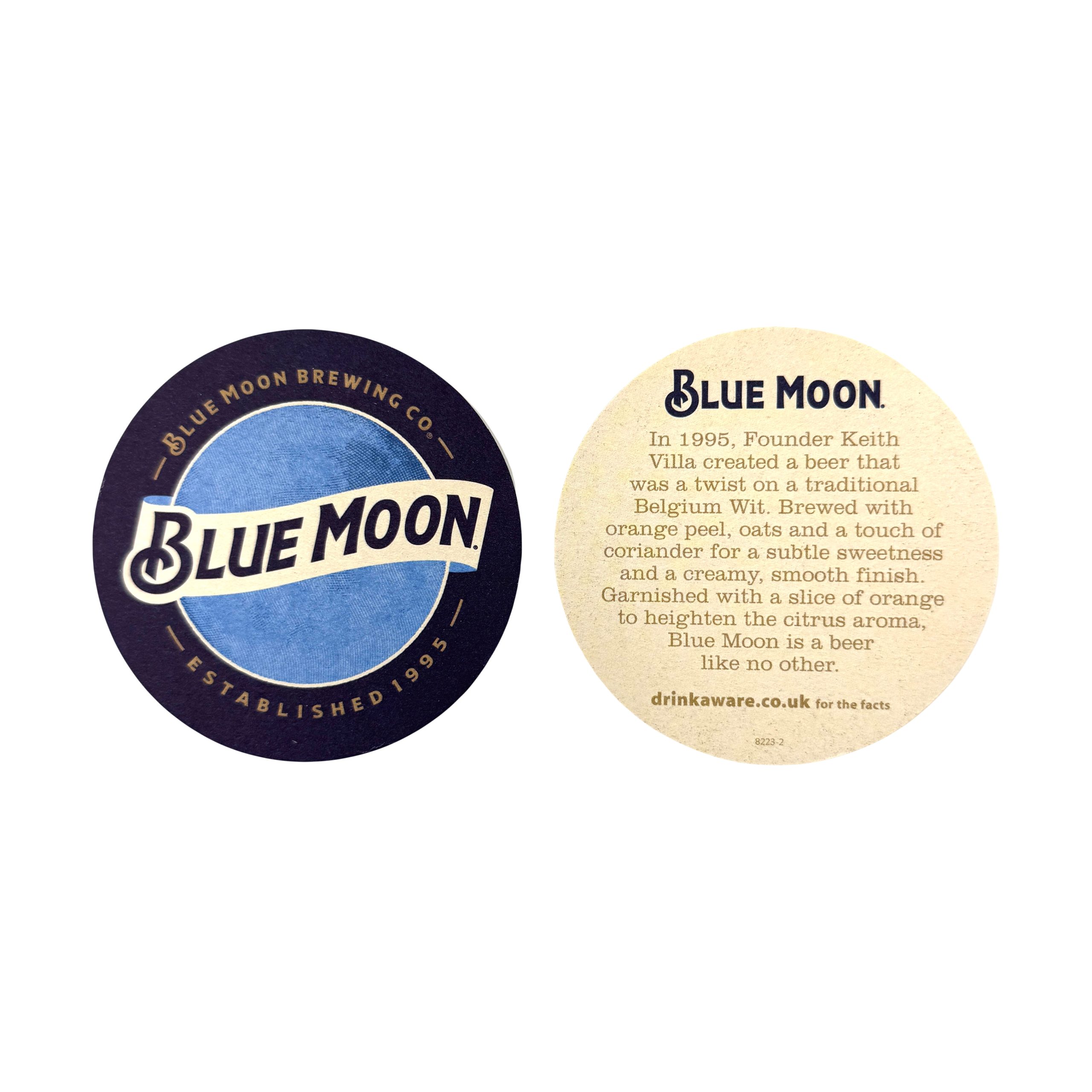 Blue Moon Beer Drip Mats