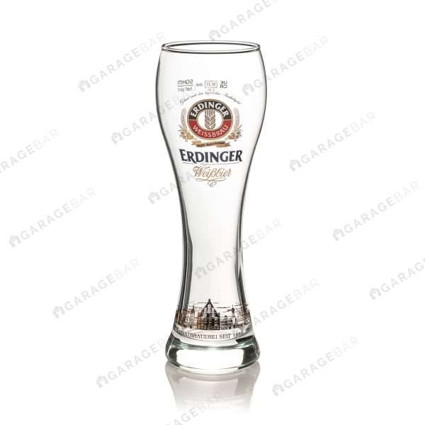 Erdinger Half Pint Beer Glass (Skyline)