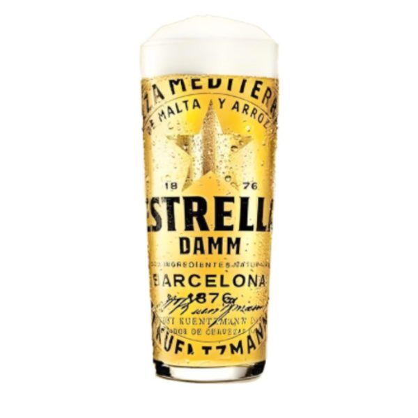 Estrella Damm 50cl Beer Glass