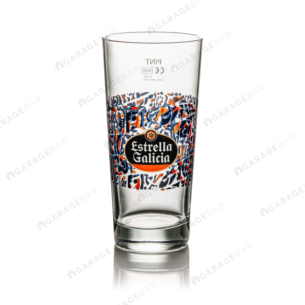 Estrella Galicia Beer Glass Pint 20oz Garagebar Limited