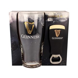 Guinness Glass & Bottle Opener