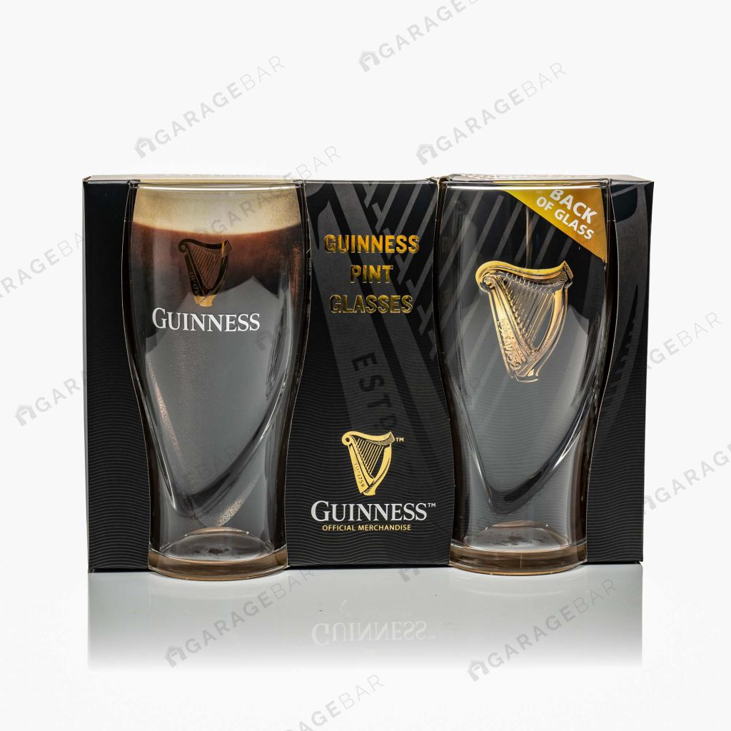 Guinness Harp Gravity Beer Glasses 2 Pack T Set Pint20oz Garagebar Limited 8168