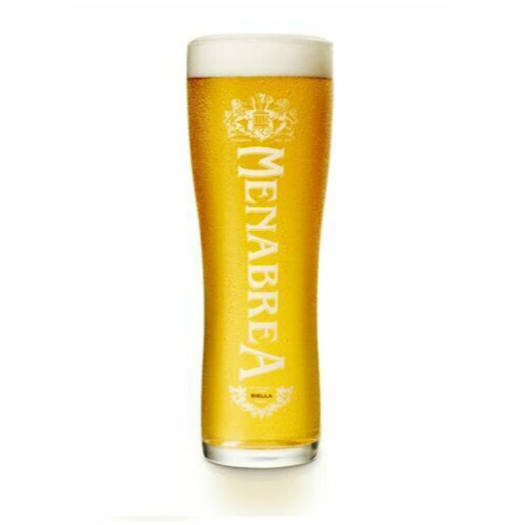 Menabrea Pint Beer Glass