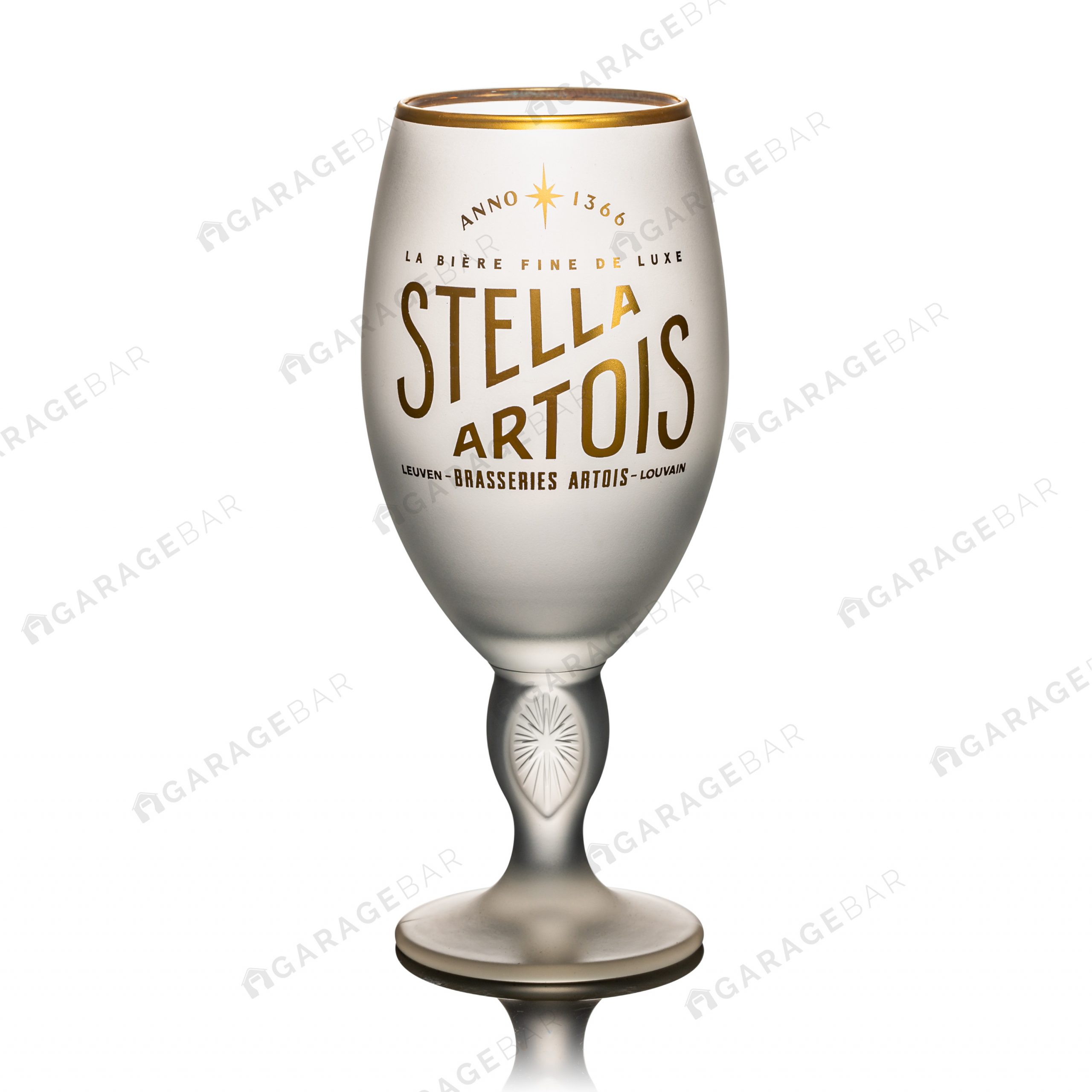 Stella Artois Belgium Beer Glasses Set 0f 12 40cl M16 0122 Chalice Gold Rim