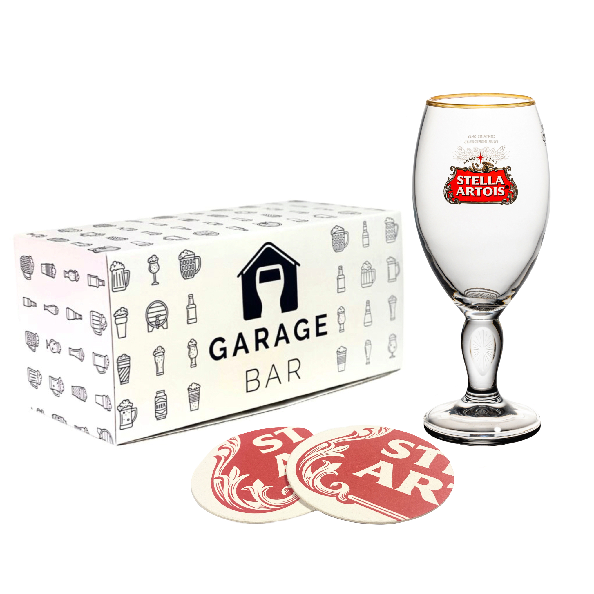 Stella Artois Pouring beer Glass Kit for Gift Set of 4 wine or Beer Glasses  | eBay