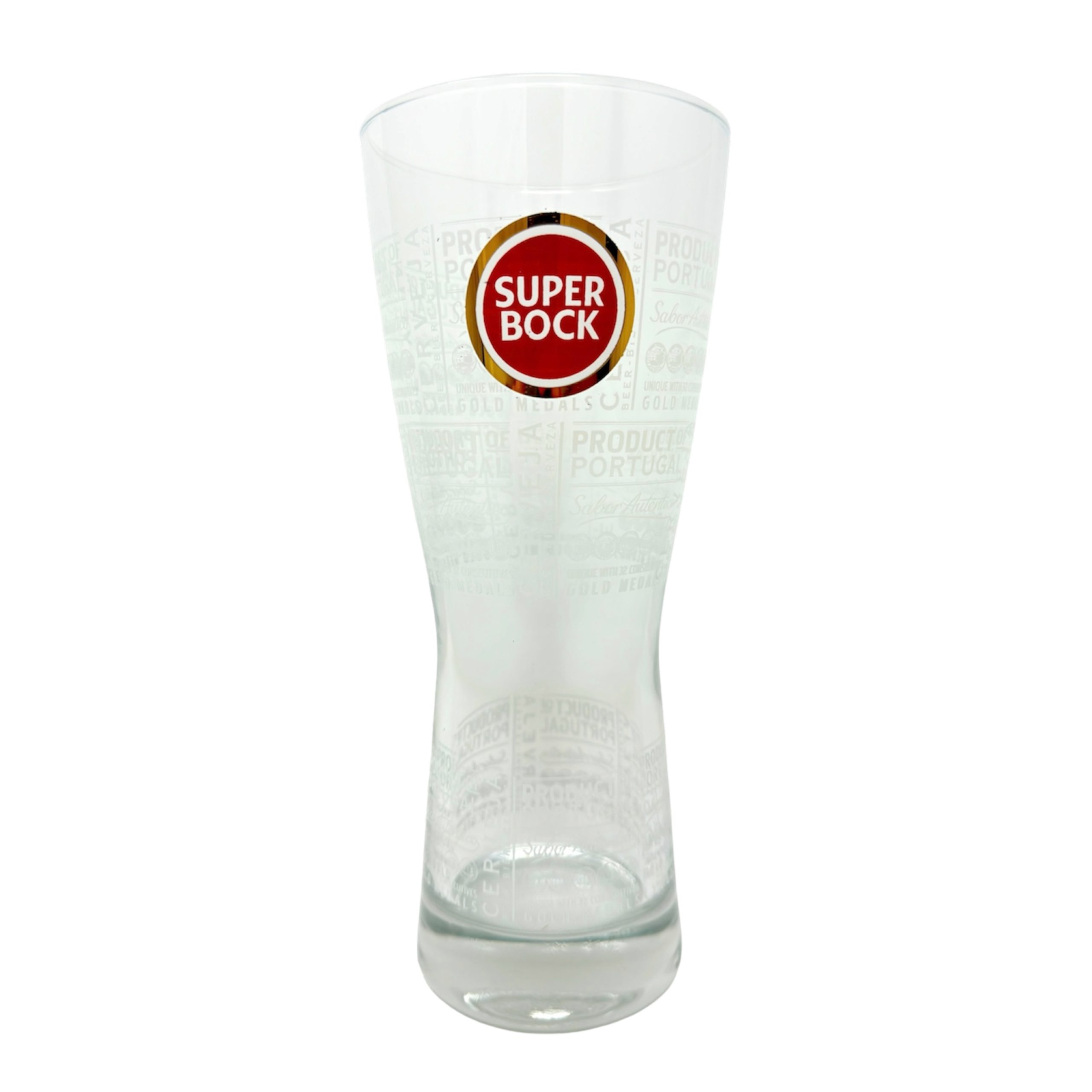 Super Bock Pint Beer Glass